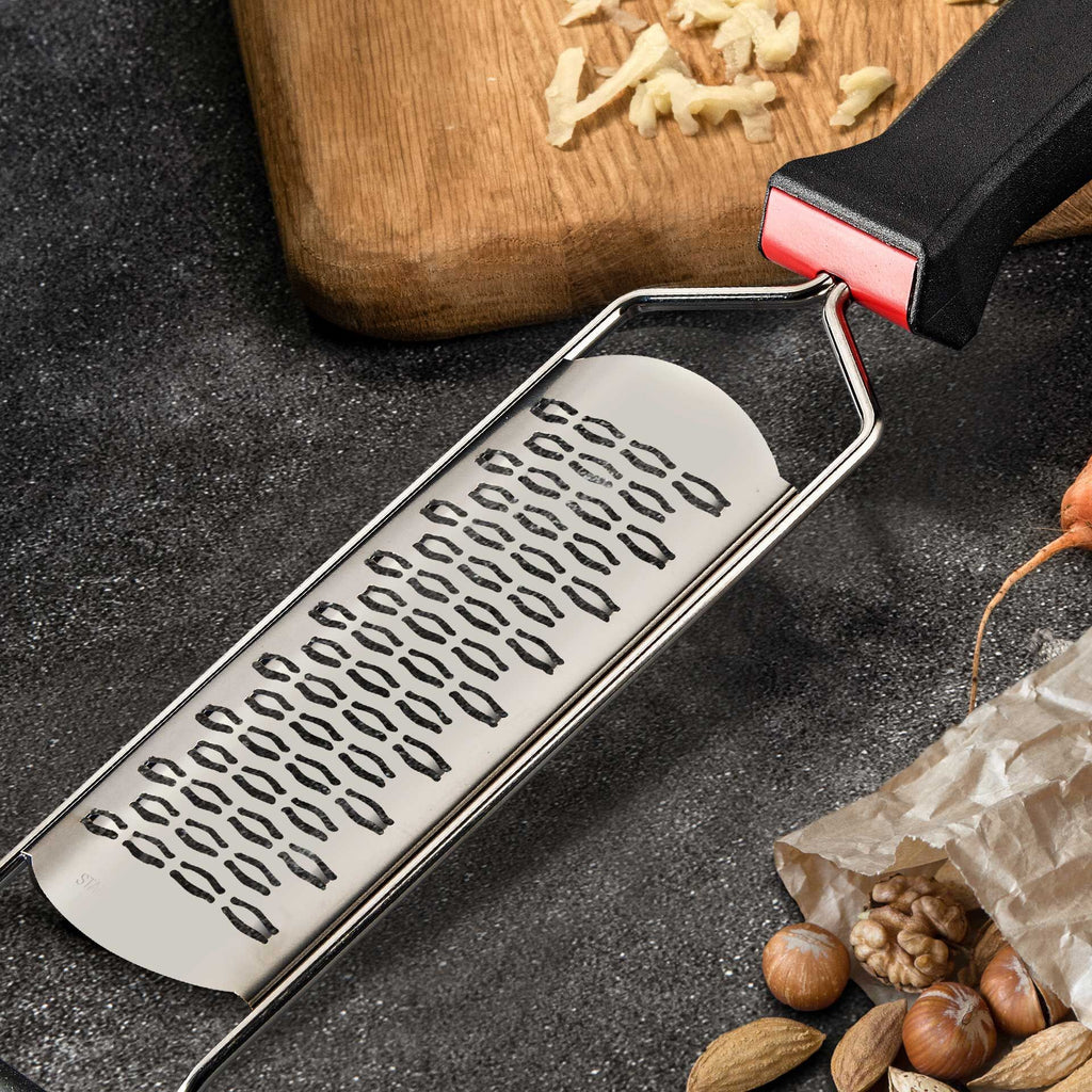 Bakside av Rivjern kort rustfritt stål 37x8 cm med beskyttelse - FMprofessional