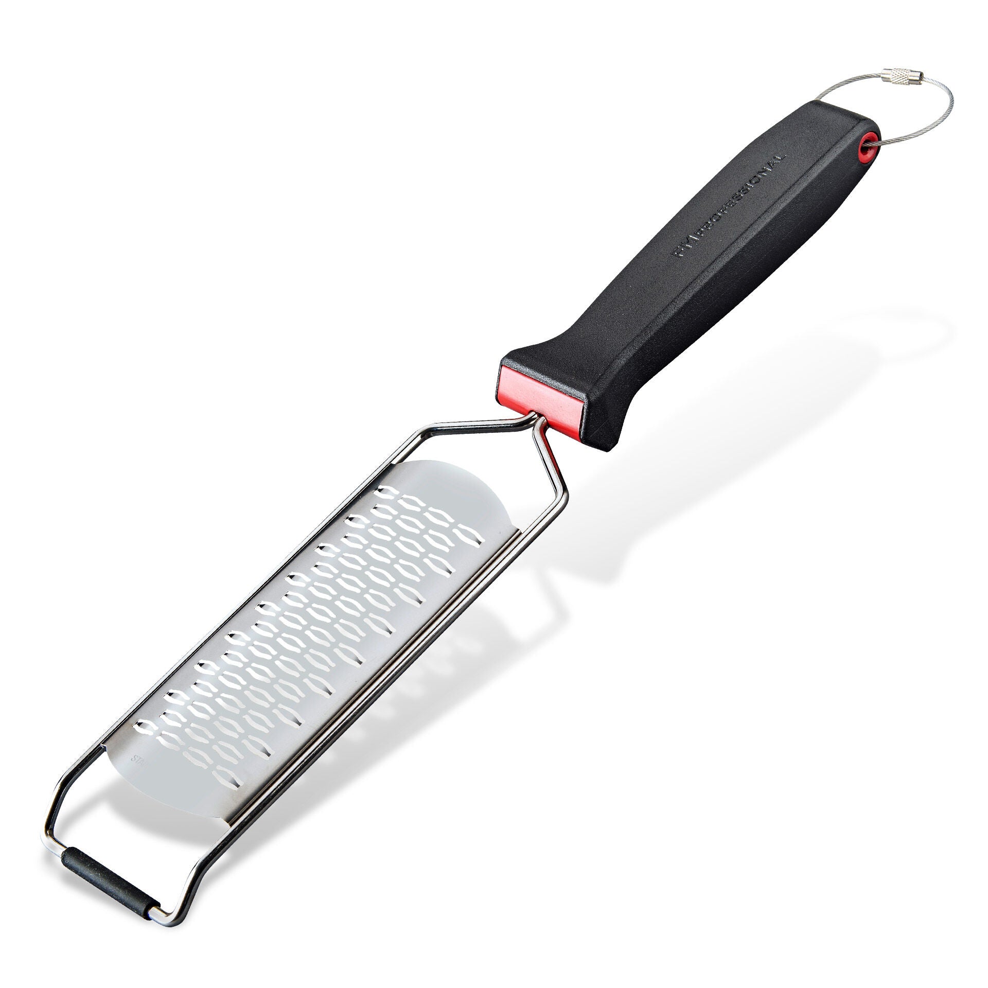 Rivjern kort rustfritt stål 37x8 cm med beskyttelse - FMprofessional i bruk