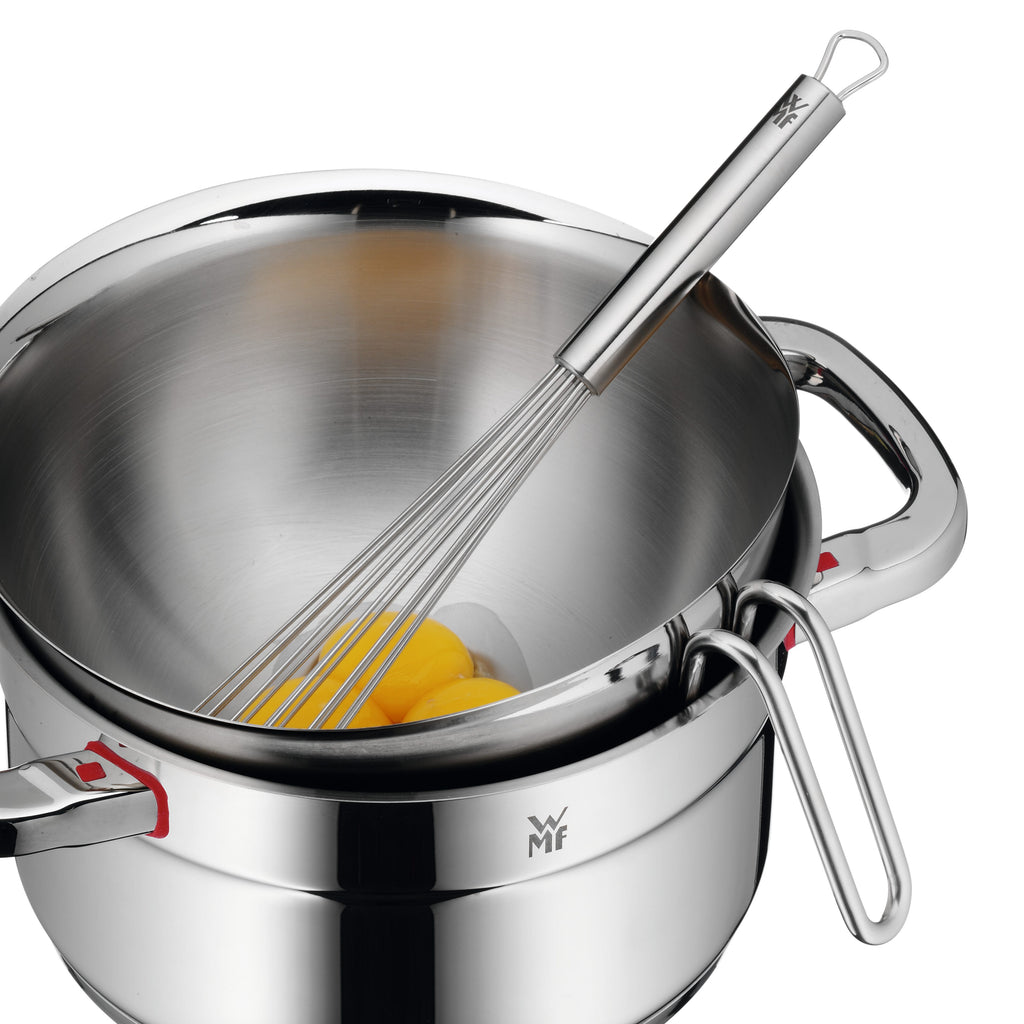 Rørebolle rustfritt stål 20 cm 1,5 L med standfot WMF med måleskala