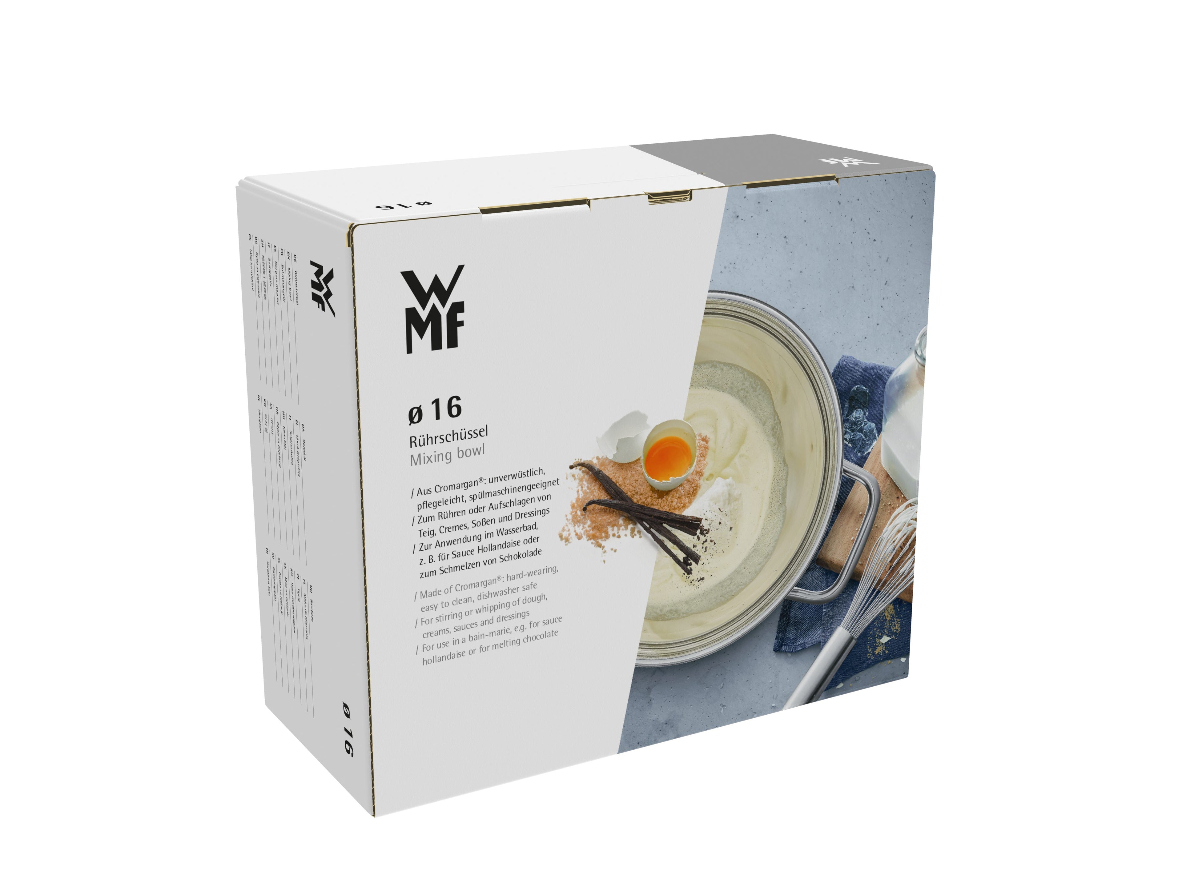 Rørebolle rustfritt stål 16,5 cm 1,7 L Compact Cuisine med lys bakgrunn