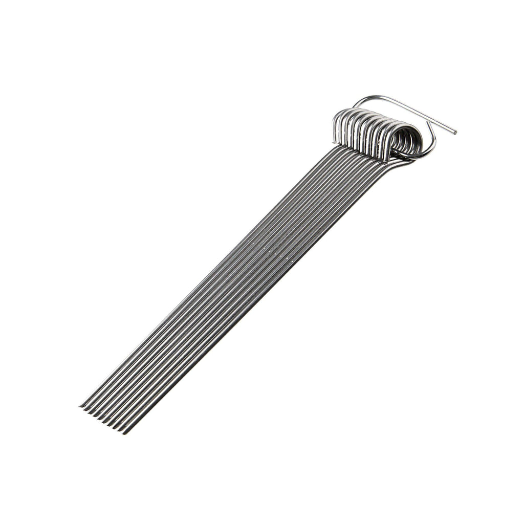 Rulladenåler rustfritt stål 10 cm 10 stk forfra