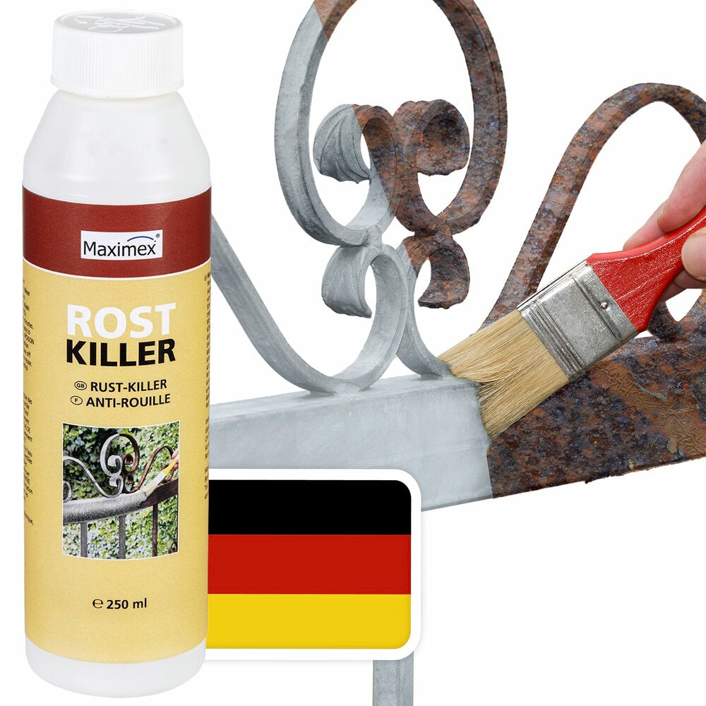 Rustfjerner og grunning 250 ml rustbeskyttelse - Maximex flaske med lokk