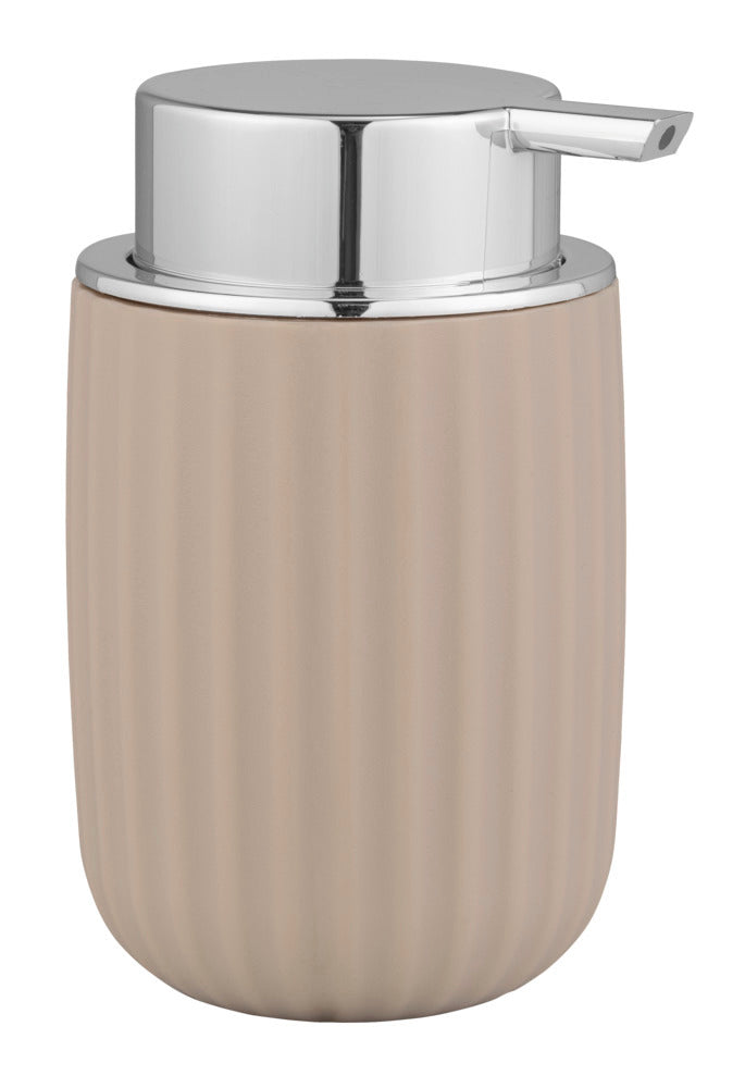Såpedispenser Agropoli beige plast 250 ml bakside