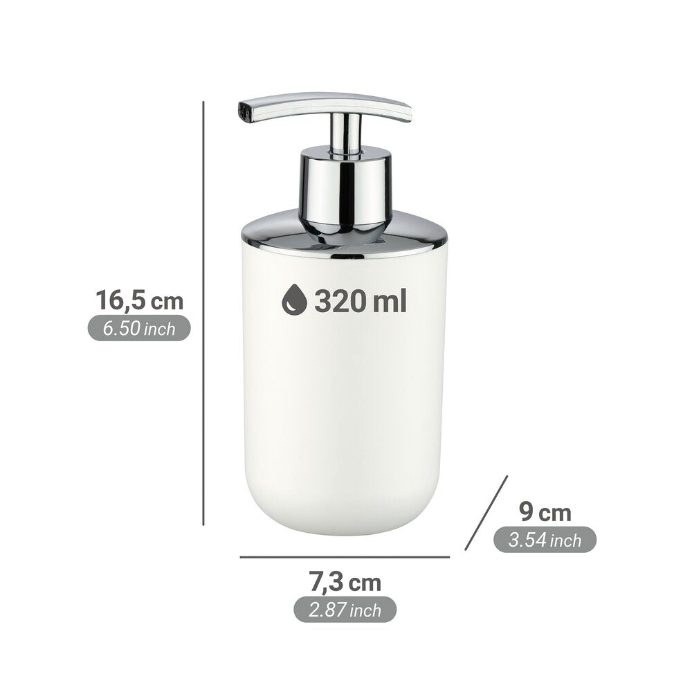 Detalj av Såpedispenser Brasil hvit 320 ml plast