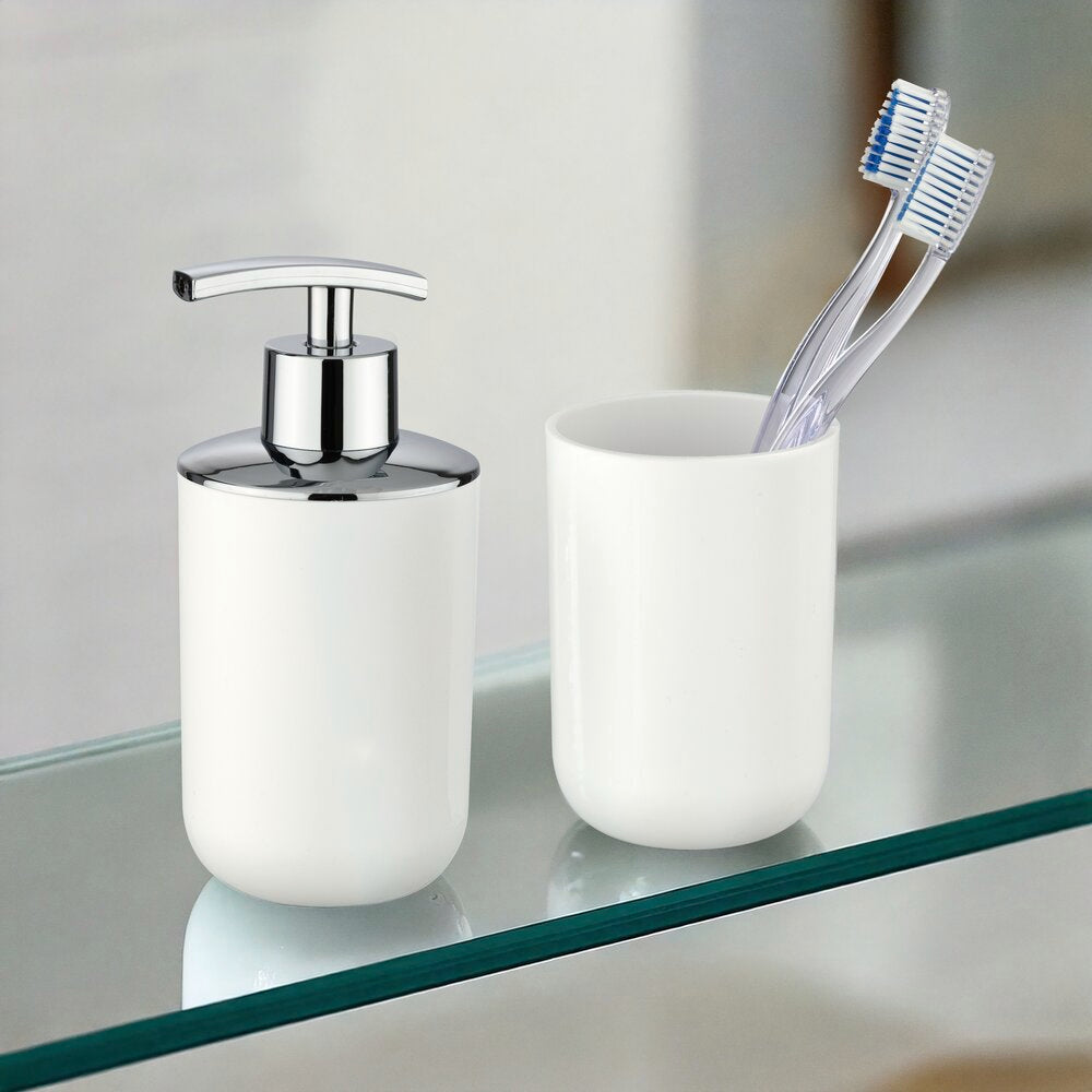 Montert Såpedispenser Brasil hvit 320 ml plast