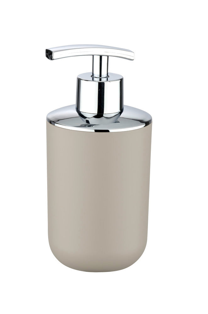 Såpedispenser Brasil taupe 320 ml plast påfyllbar forfra