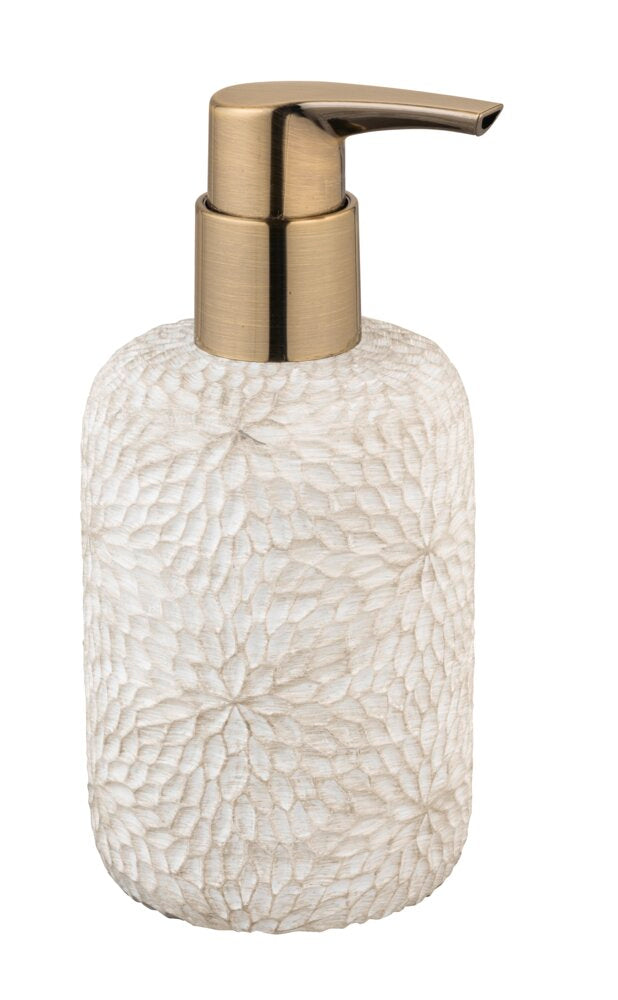 Såpedispenser Montalfano 300 ml påfyllbar blomstermønster polyresin bakside