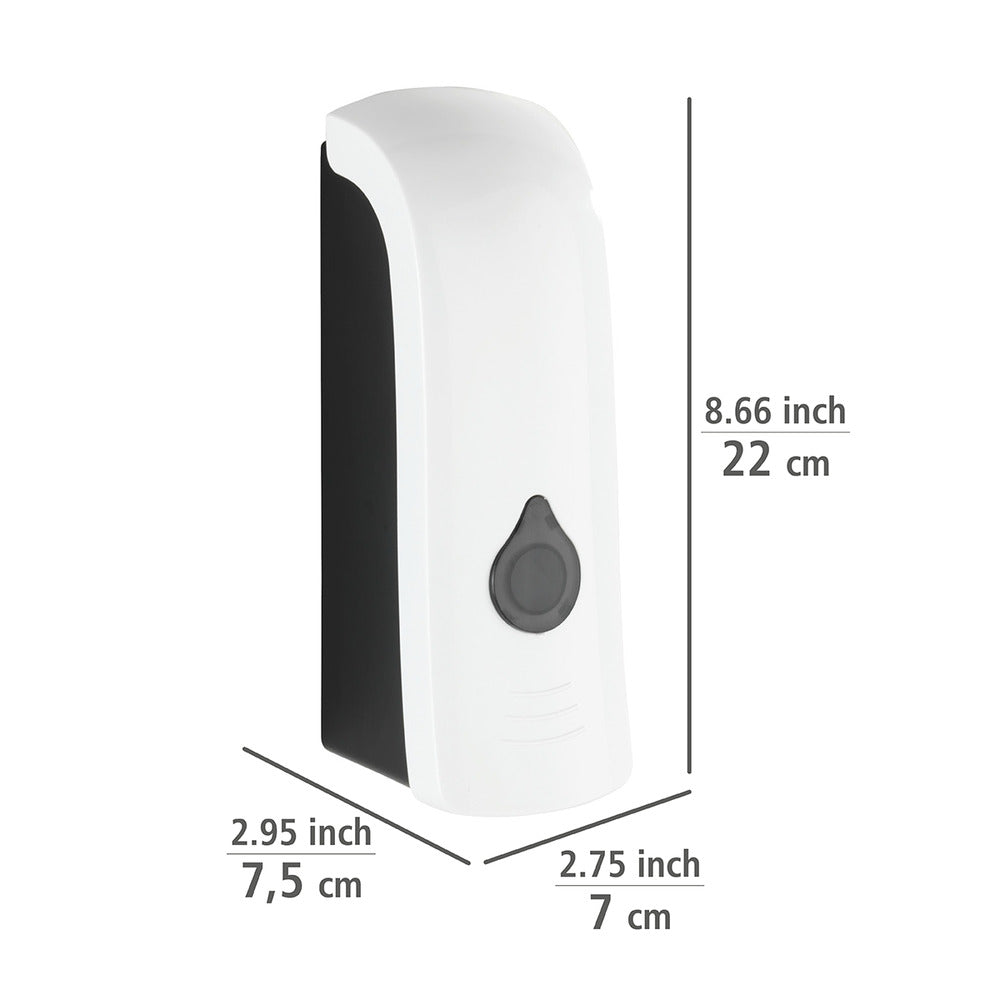Såpedispenser Ranera S hvit 280 ml sideprofil