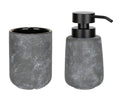 Såpedispenser Sacile keramikk grå/svart forfra