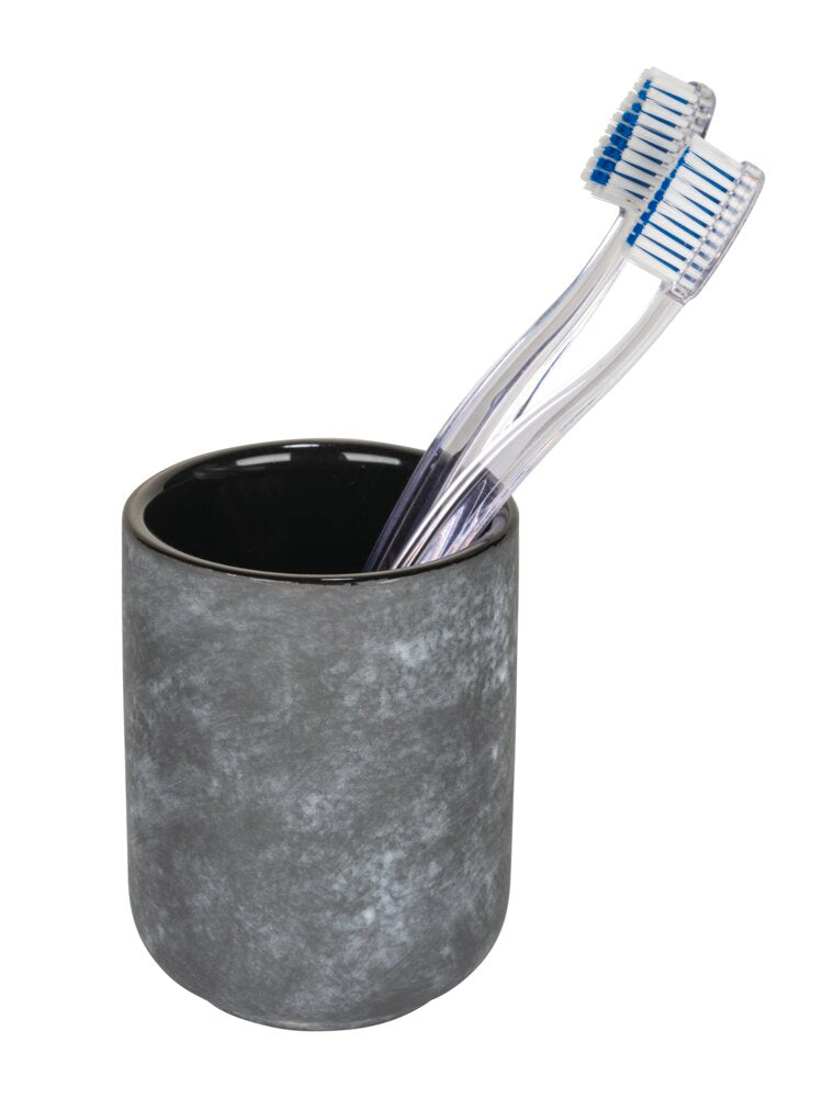 Såpedispenser Sacile keramikk grå/svart på bord