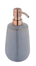 Såpedispenser Sirmione keramikk grå/kobber forfra