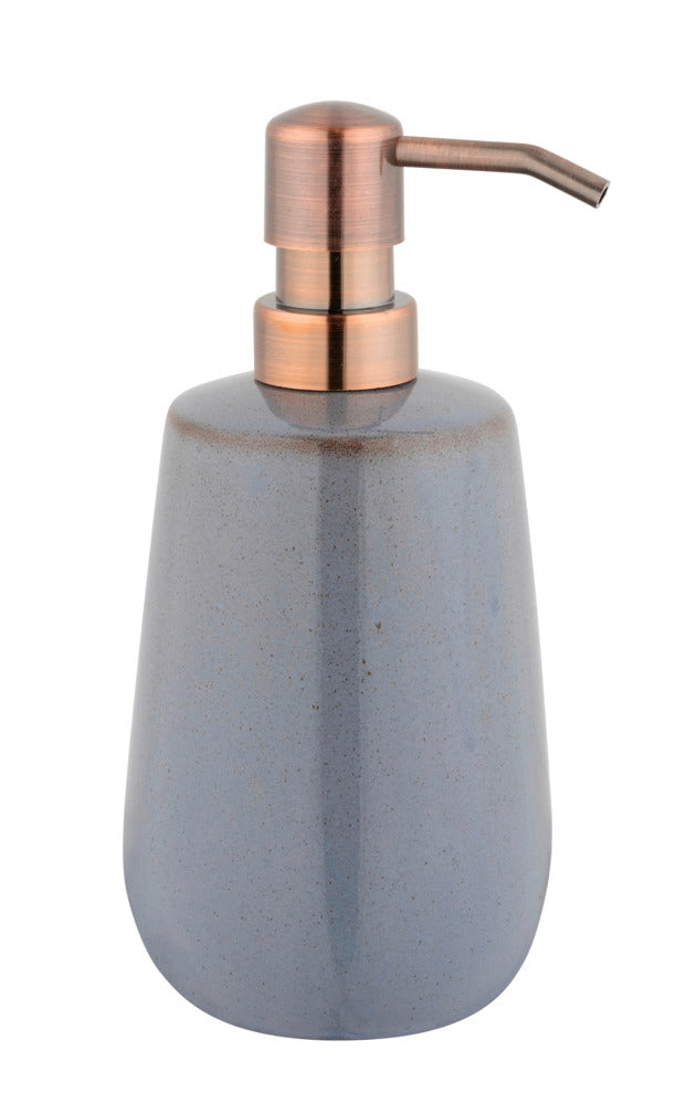 Nærbilde av pumpe på Såpedispenser Sirmione keramikk grå/kobber