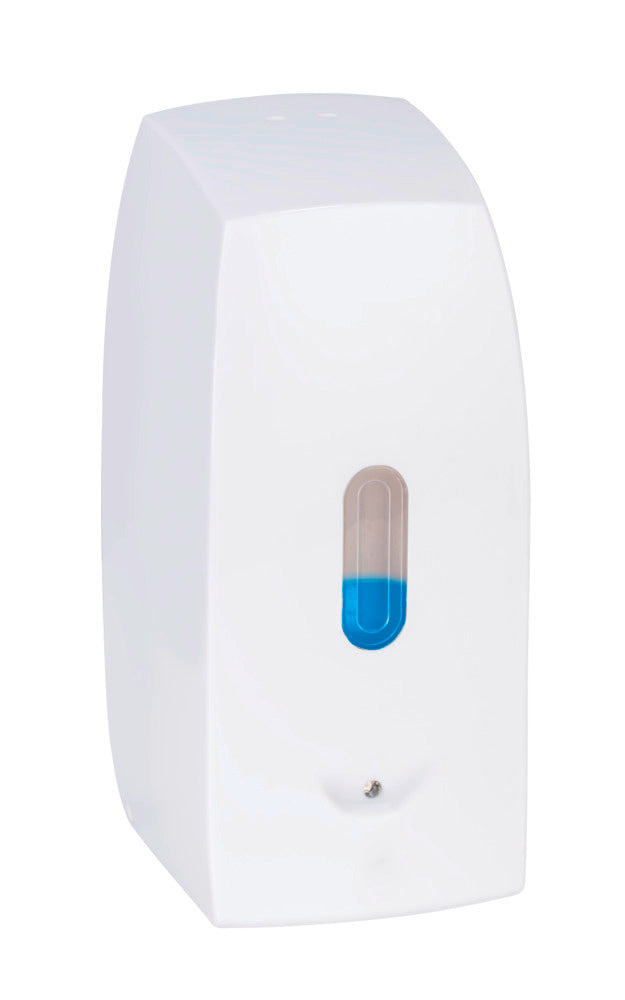 Såpedispenser Tirano hvit plast 0,5 L med infrarød sensor forfra