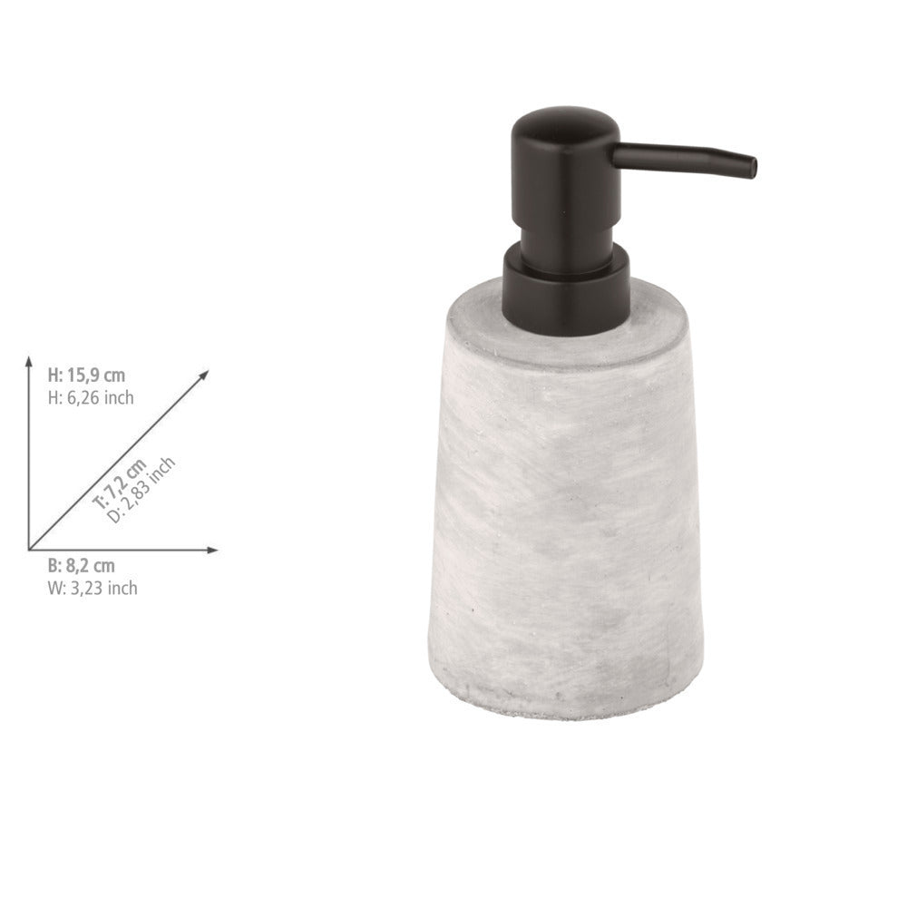Såpedispenser Villena betong 150 ml påfyllbar sidevisning