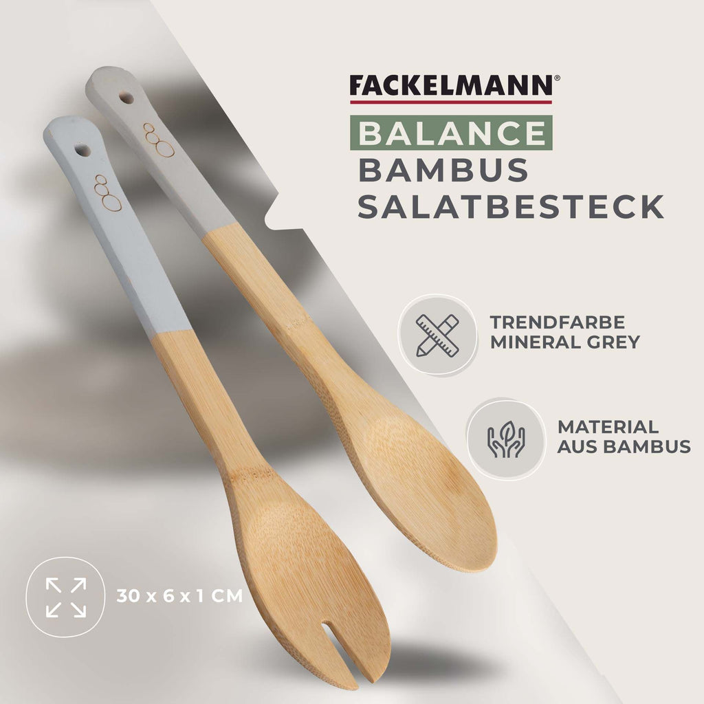 Salatbestikk bambus 2-delt FSC-sertifisert montert