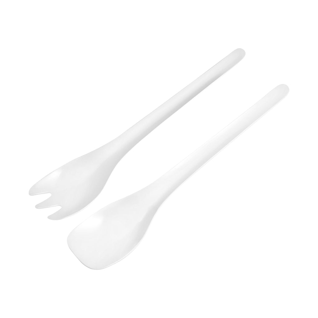 Salatbestikk hvit 2-delt Essential forfra