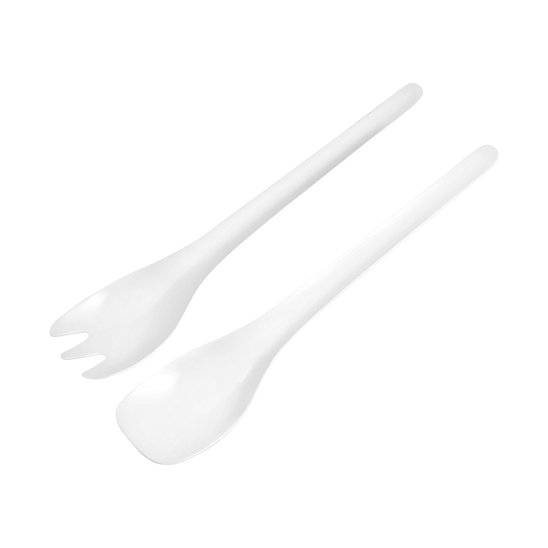 Salatbestikk hvit 2-delt Essential forfra