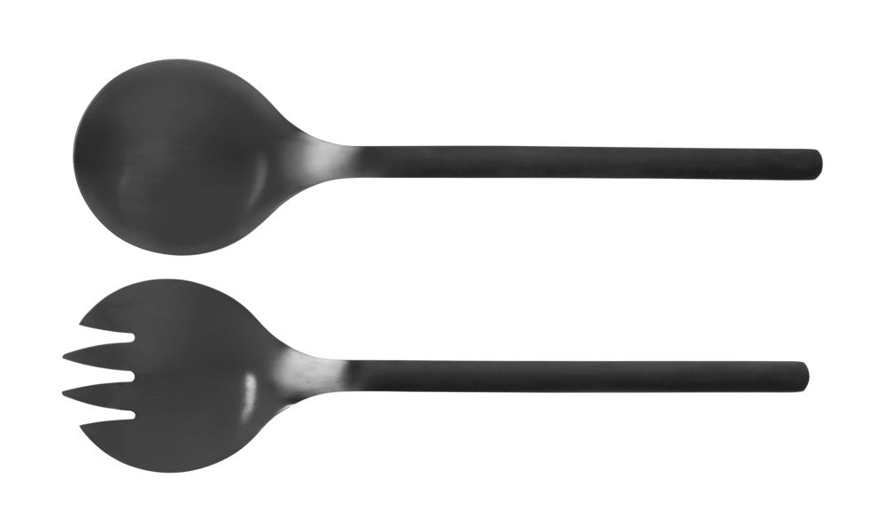 Salatbestikk Nagy rustfritt stål svart - WENKO forfra