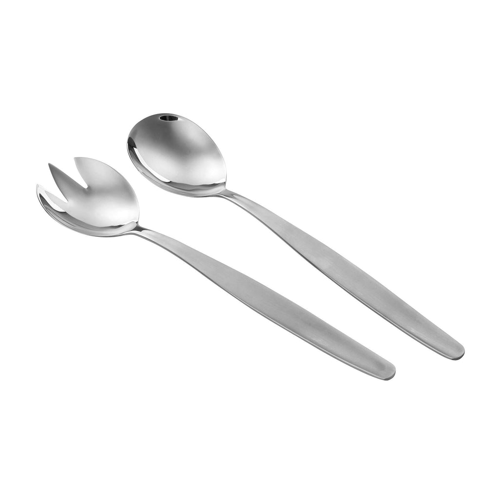 Salatbestikk rustfritt stål 24 cm 2-delt sett - Nirosta forfra