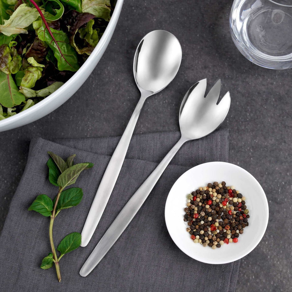 Salatbestikk rustfritt stål 24 cm 2-delt sett - Nirosta detalj