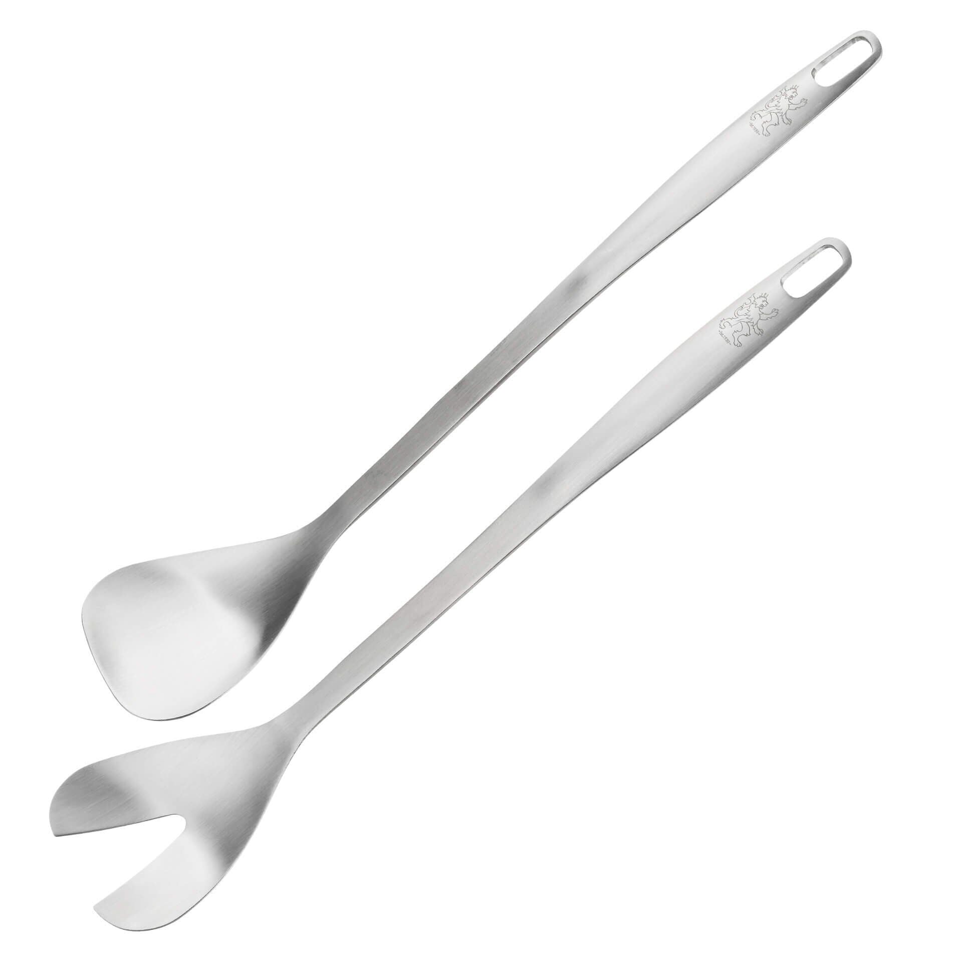 Salatbestikk Satin 32 cm rustfritt stål 2 deler forfra