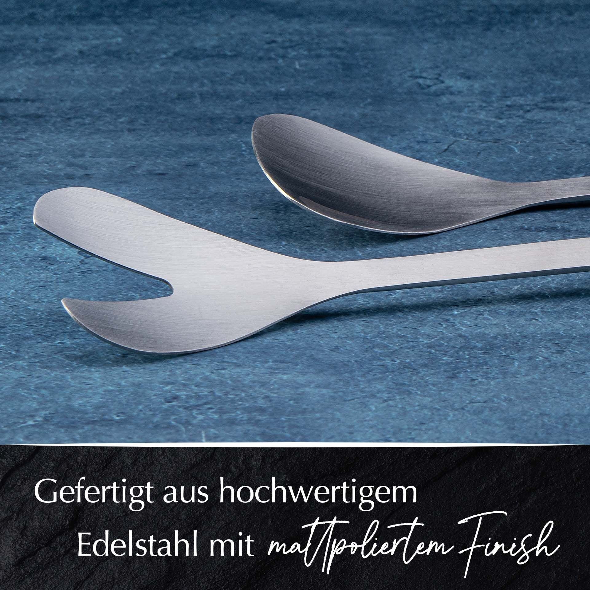 Salatbestikk Satin 32 cm rustfritt stål 2 deler montert
