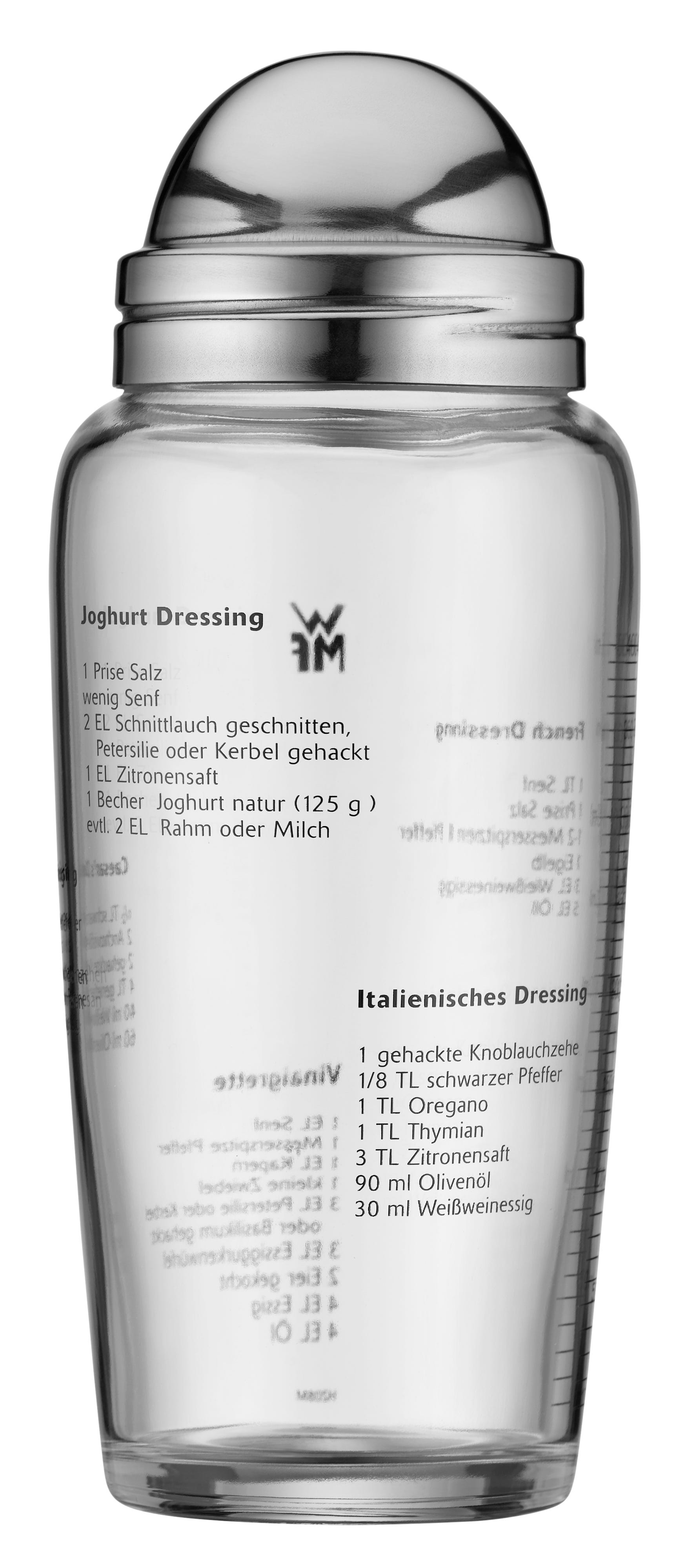 Salatdressing-shaker glass 400 ml med oppskrifter - WMF detalj av oppskrifter