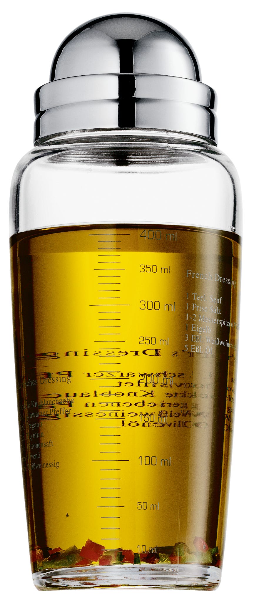 Salatdressing-shaker glass 400 ml med oppskrifter - WMF fra siden