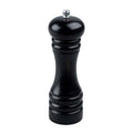 Salt- og pepperkvern 18 cm tre svart keramisk verk forfra