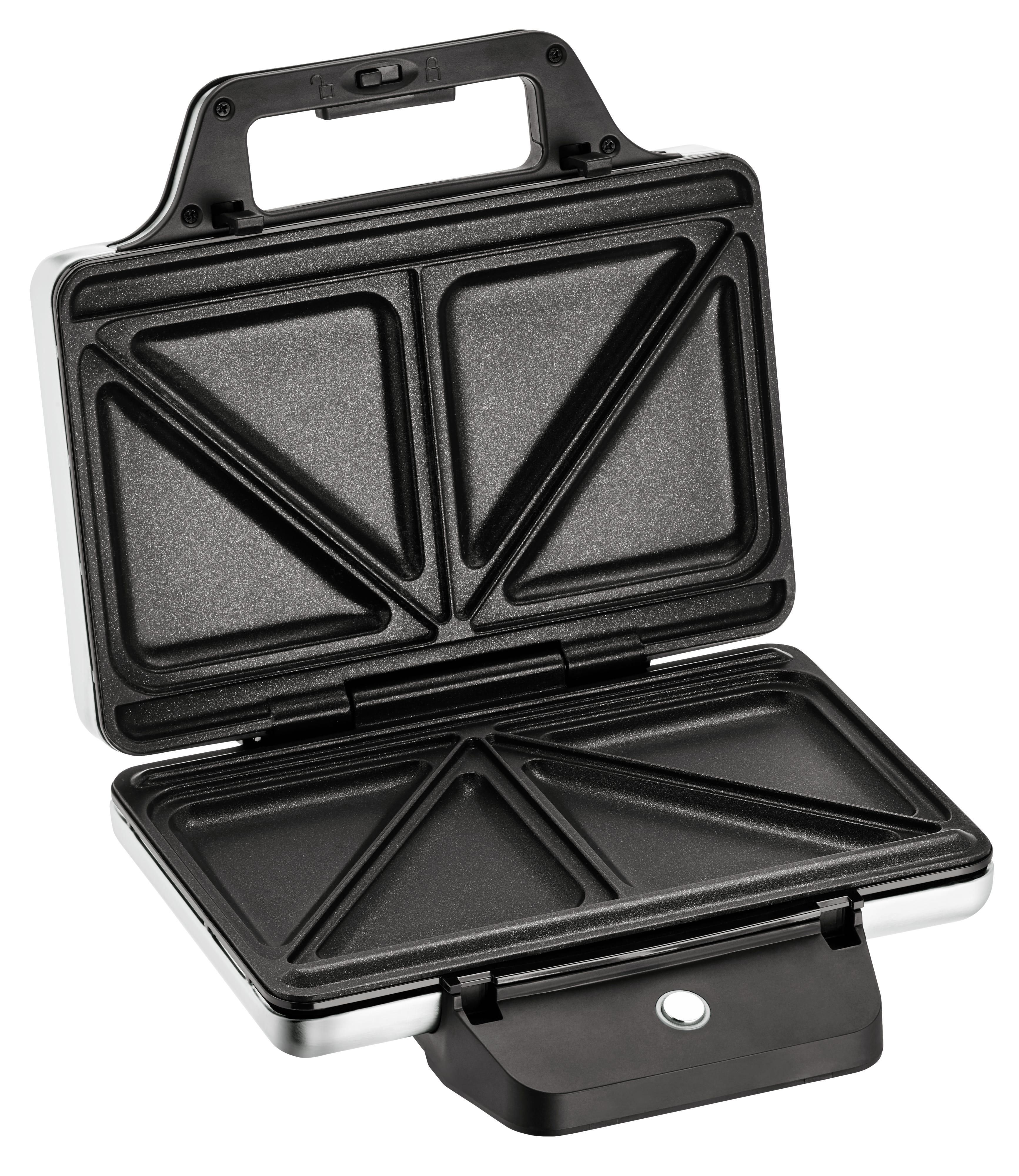 Detalj av non-stick belegg på Sandwichmaker 800W non-stick cromargan matt WMF Lono