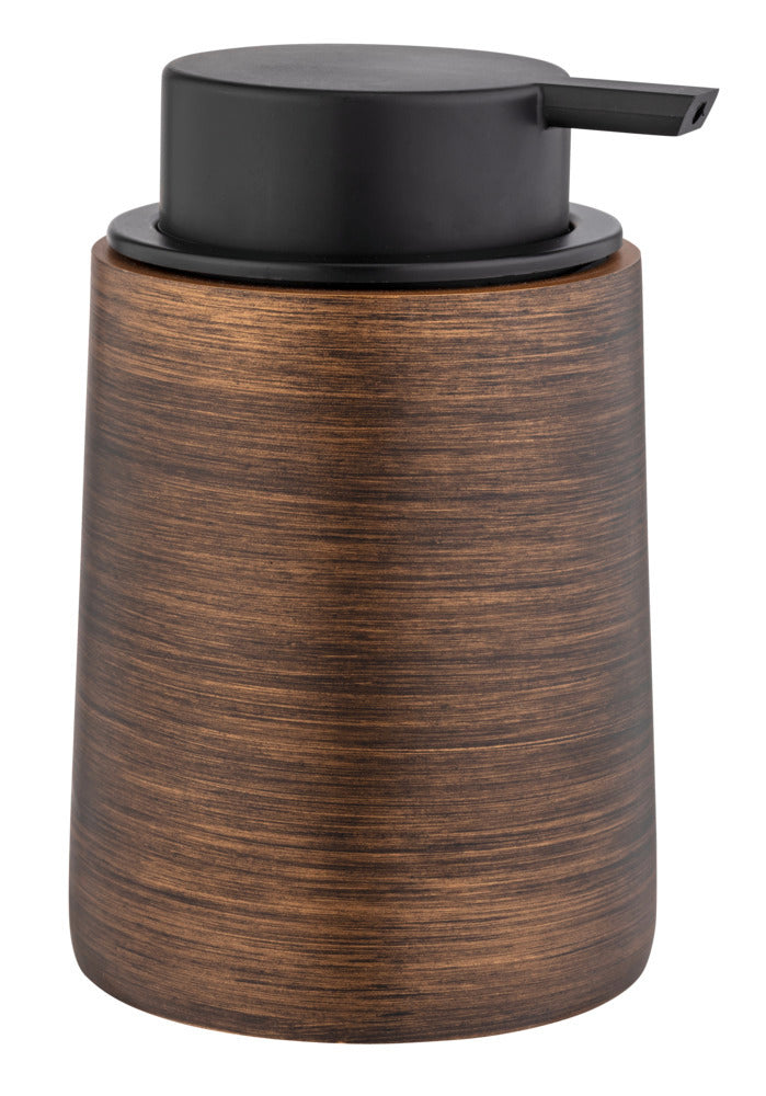 Bakside av Såpedispenser Palena bronse polyresin