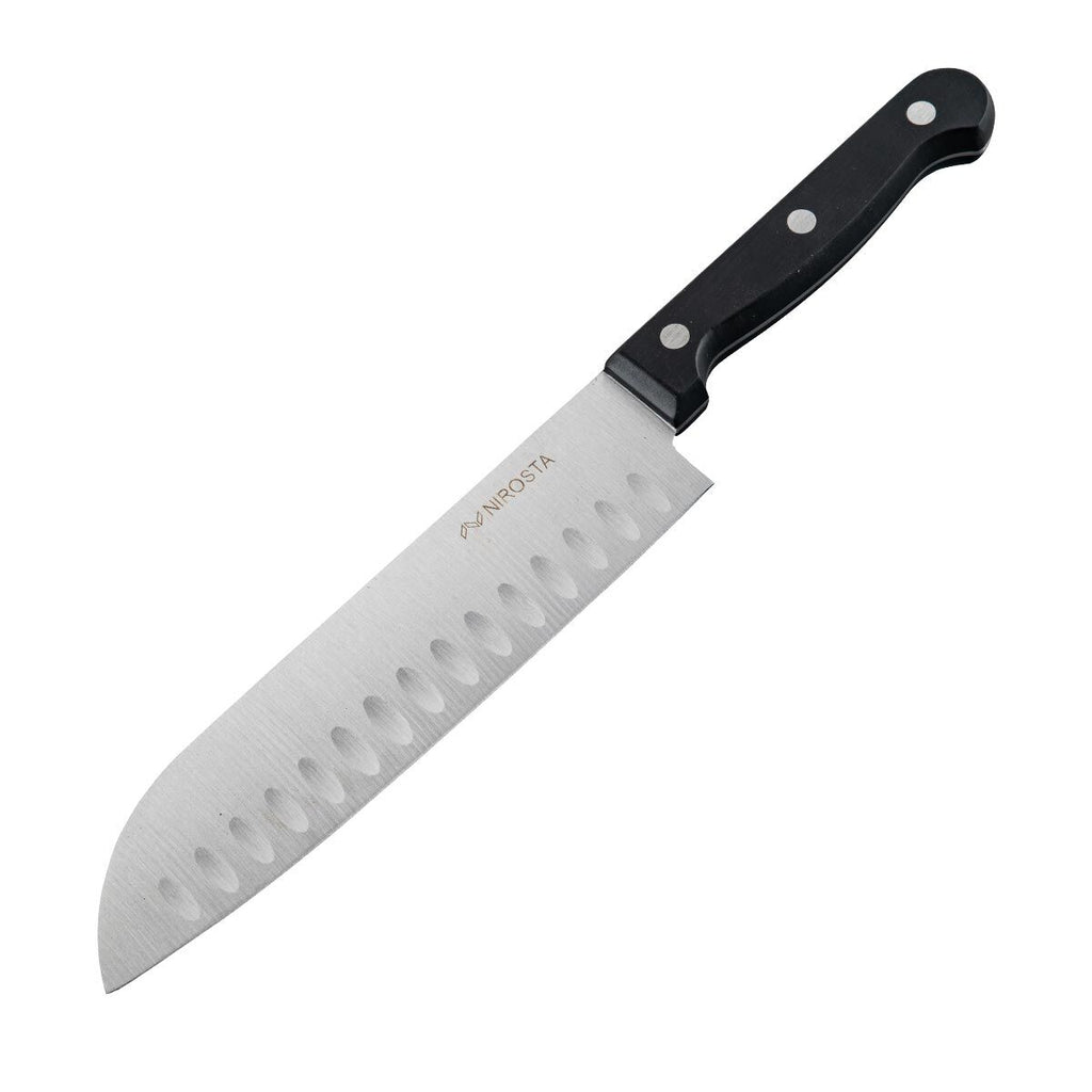 Santokukniv 18 cm blad rustfritt stål - Nirosta forfra