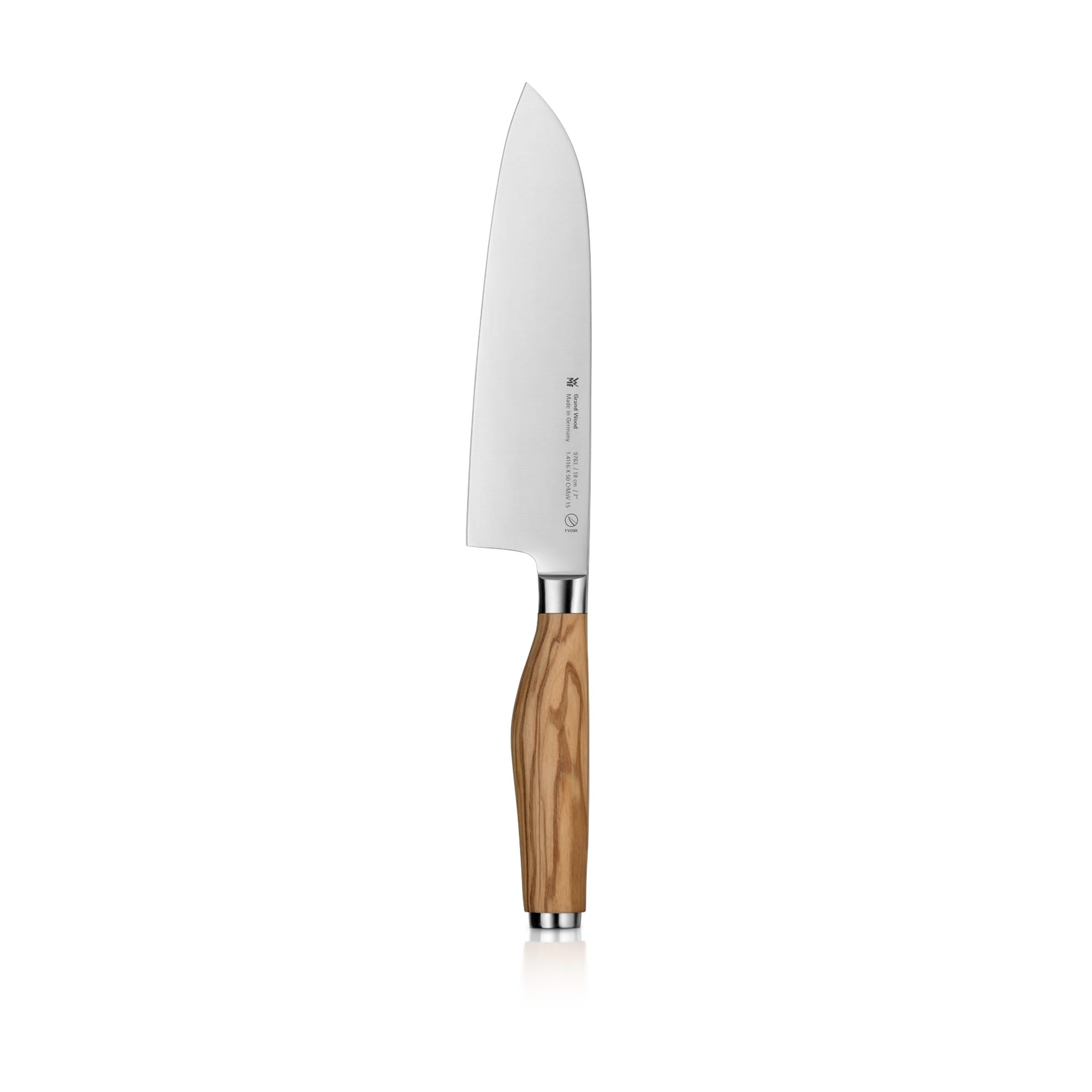 Santokukniv 18 cm Grand Wood oliventre - WMF forfra