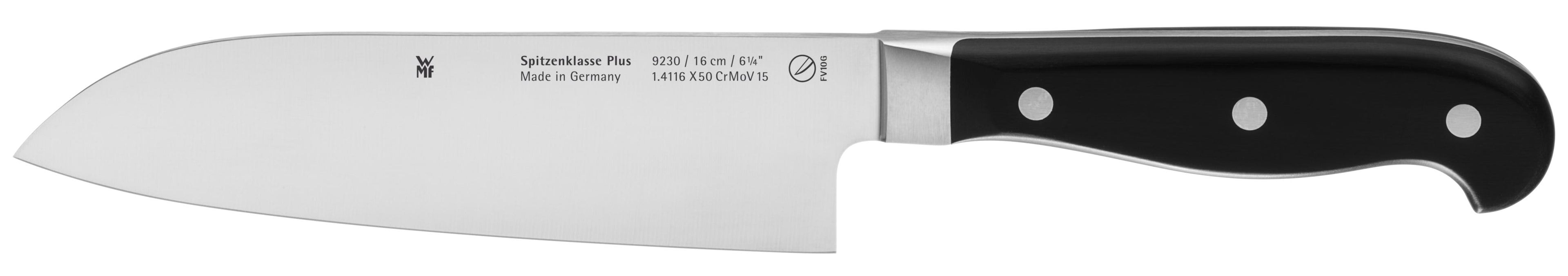 Santokukniv Spitzenklasse Plus 16 cm smidd stål WMF forfra
