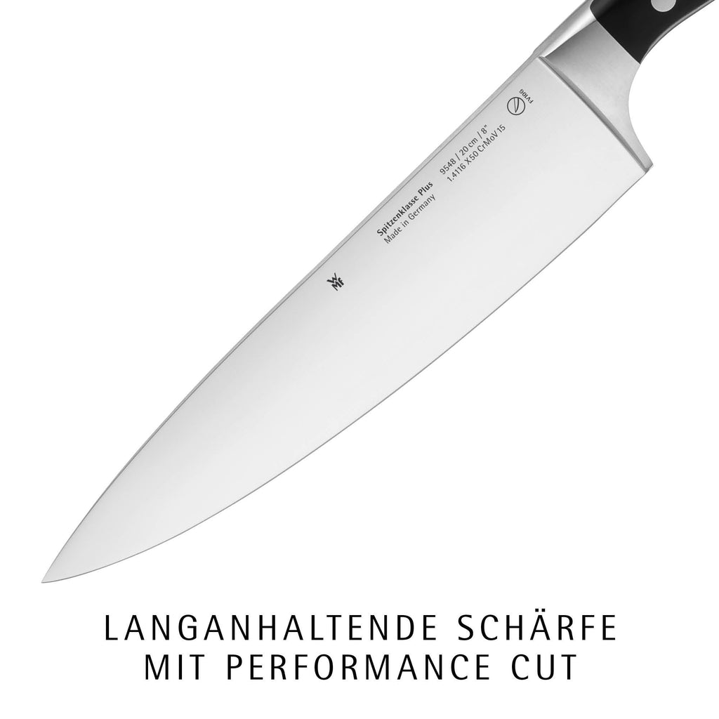 Santokukniv Spitzenklasse Plus 16 cm smidd stål WMF bakside
