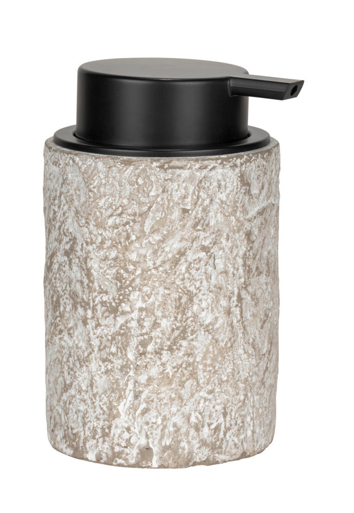 Bakside av Såpedispenser Albacete grå/svart sement og plast 0,3 L