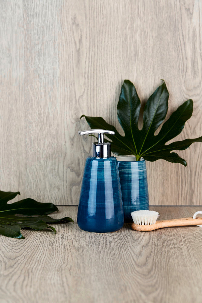 Såpedispenser keramikk petrol 360 ml Pottery - Wenko bakside