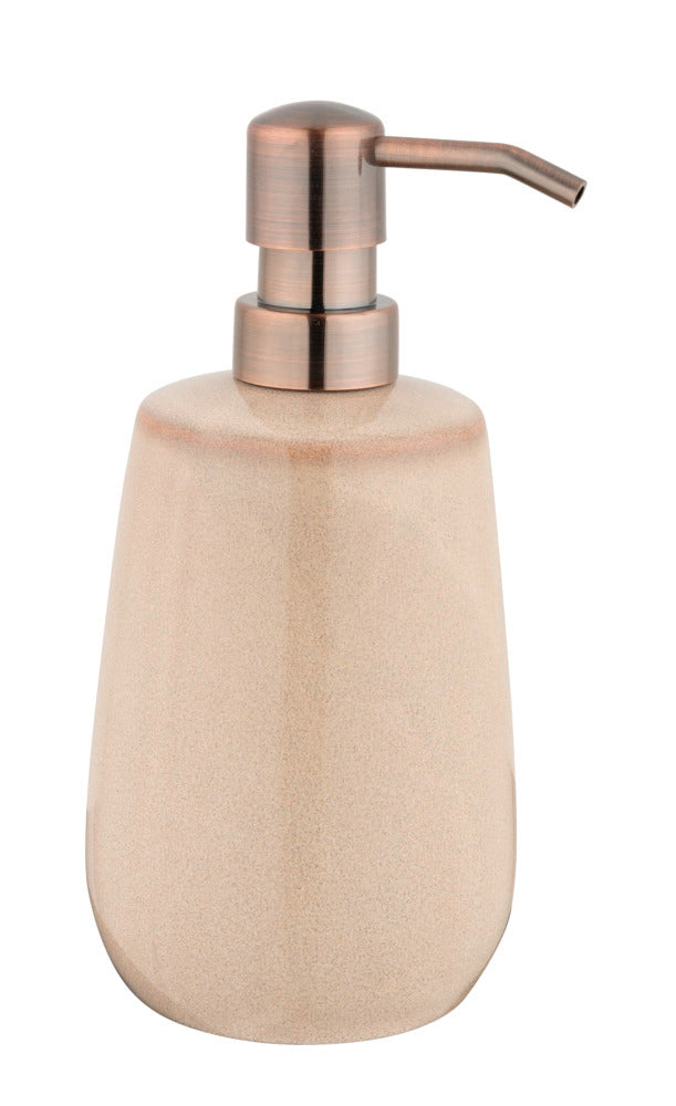 Montert såpedispenser Sirmione beige keramikk/plast på baderom