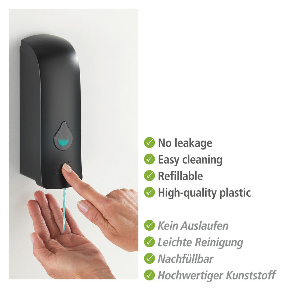 Såpedispenser svart 280 ml ABS Ranera S - WENKO i bruk