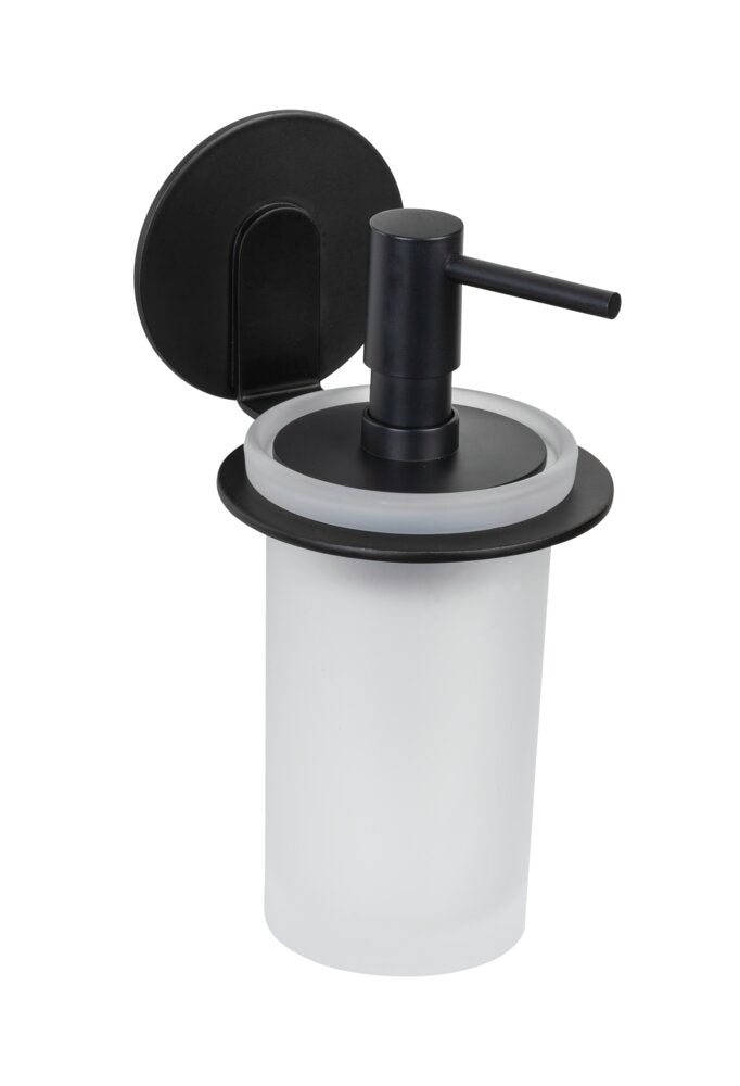 Såpedispenser Turbo-Loc® Bivio svart matt satinert glass forfra