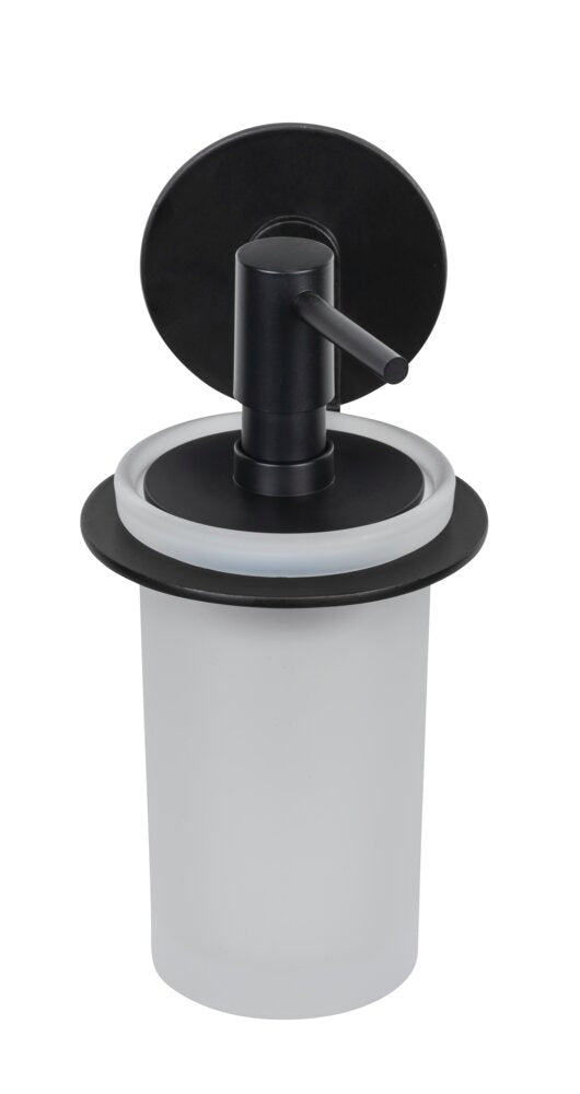 Såpedispenser Turbo-Loc® Bivio svart matt satinert glass detalj av materiale
