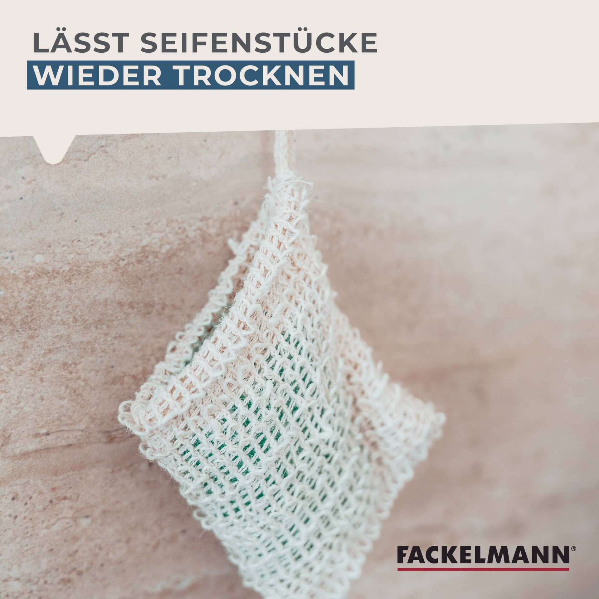 Såpepose sisal 2 stk - Fackelmann naturlig materiale