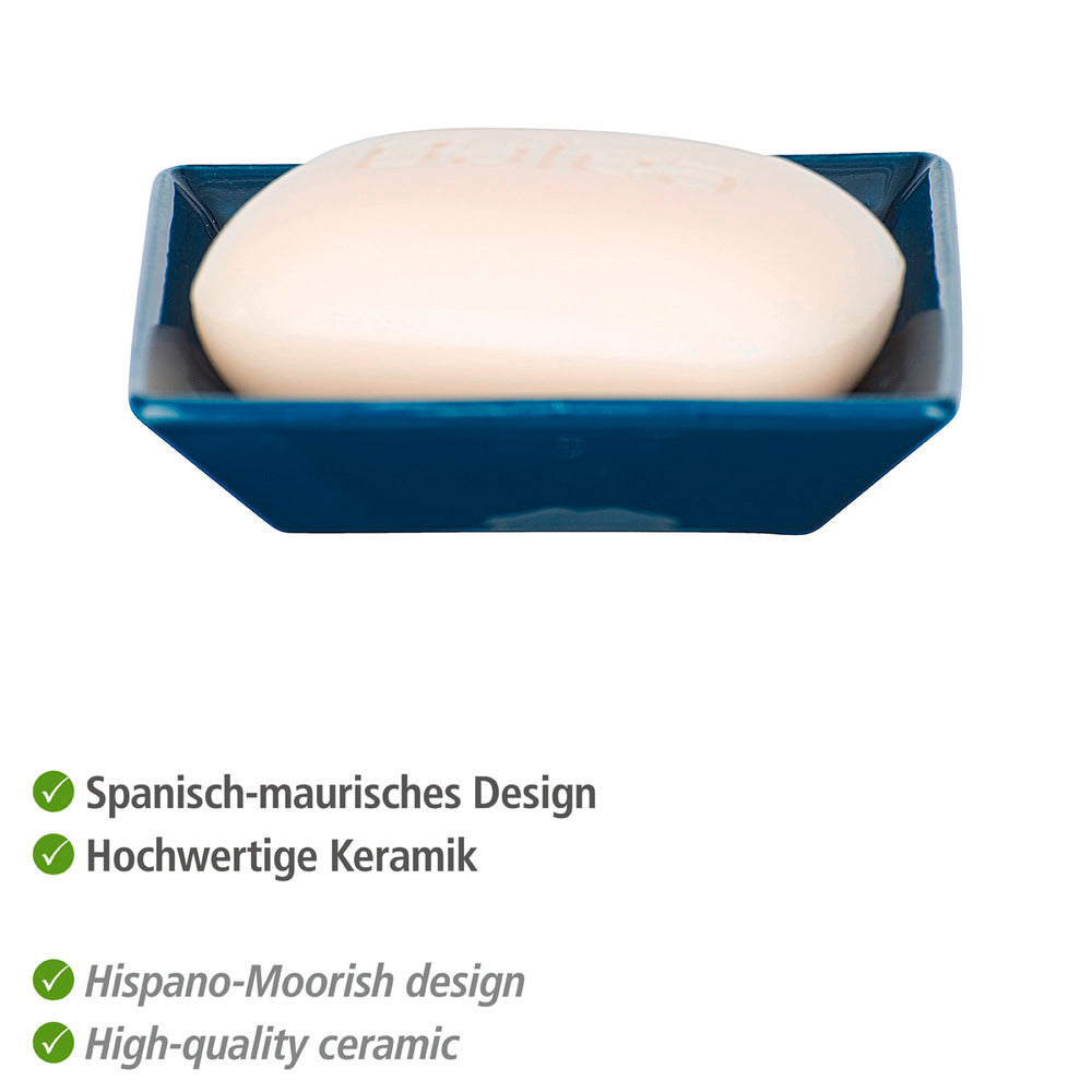 Såpeskål Cordoba keramikk blå - WENKO bakside