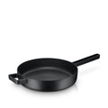 Sauteringspanne Flavour 28 cm støpejern med lokk forfra
