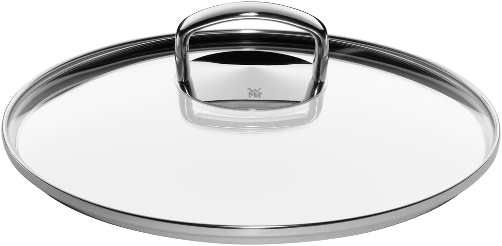 Sauteringspanne Fusiontec Mineral 24 cm med glasslokk svart med lokk på