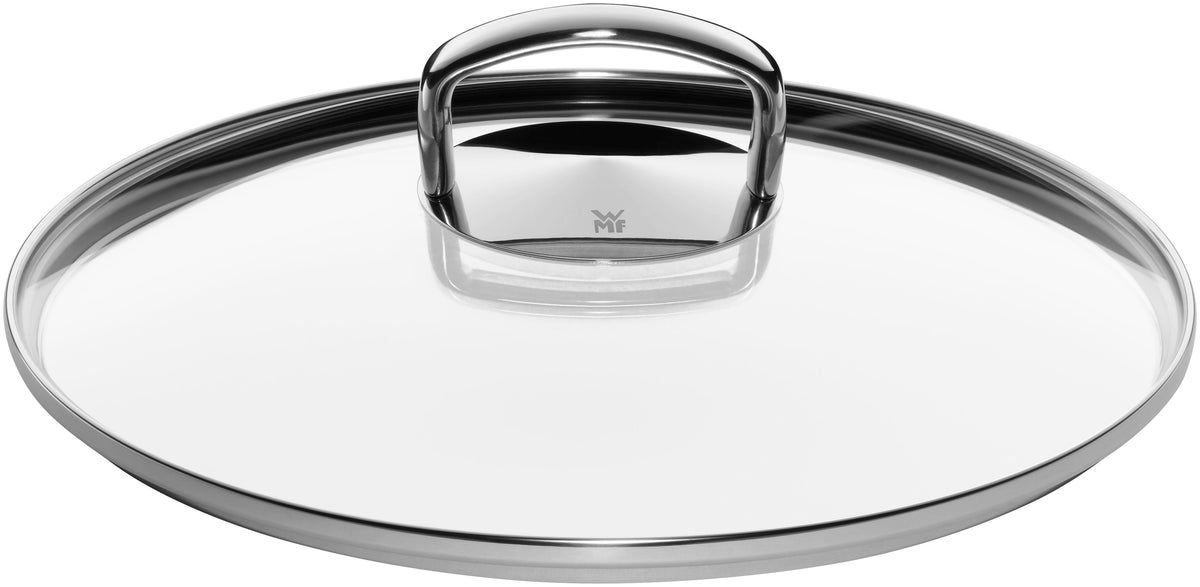 Sauteringspanne Fusiontec Mineral 24 cm med glasslokk svart med lokk på
