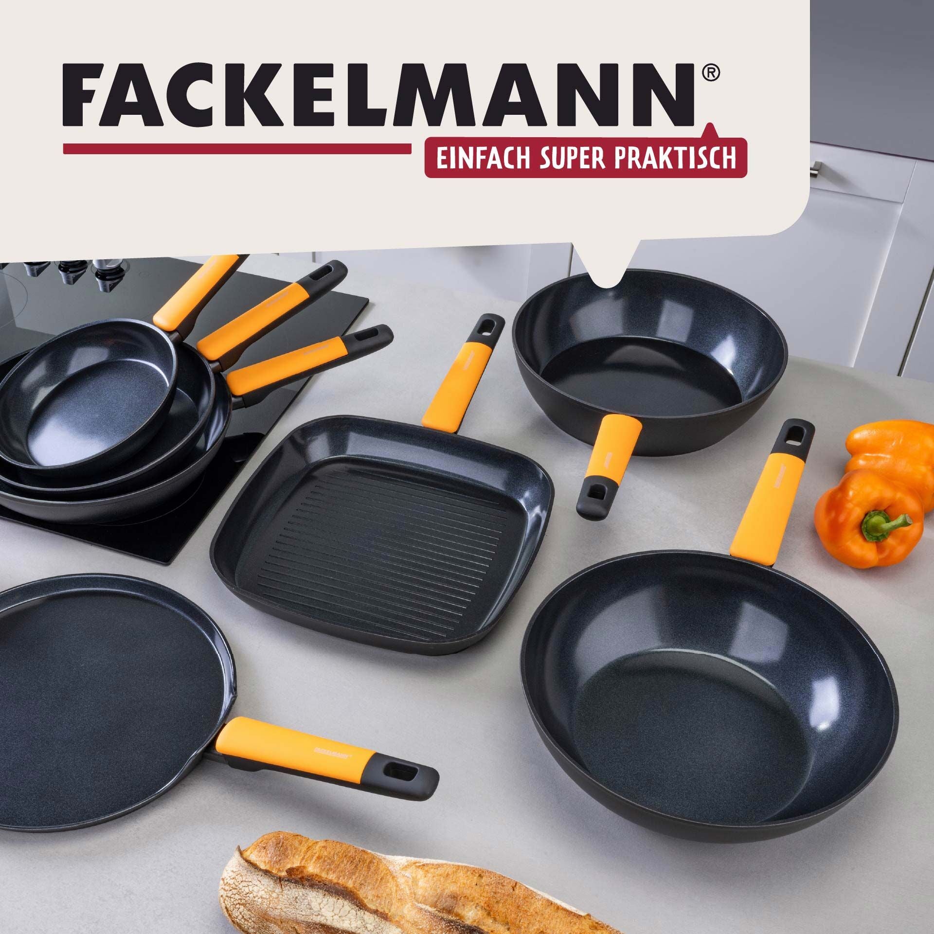 Sauteringspanne keramikk non-stick Ø28 cm Soft Collection sideprofil