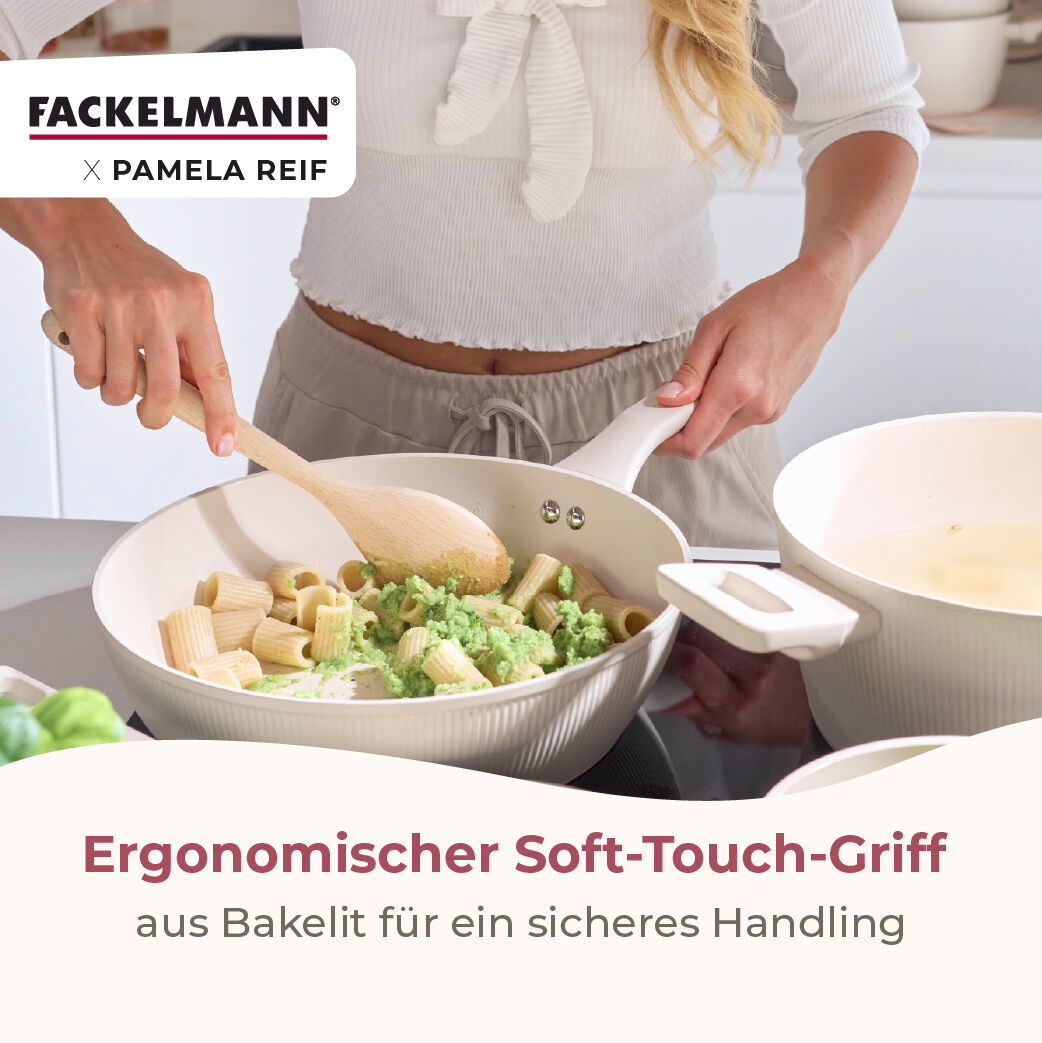 Sauteringspanne Shell med høy kant Ø28 cm sett ovenfra