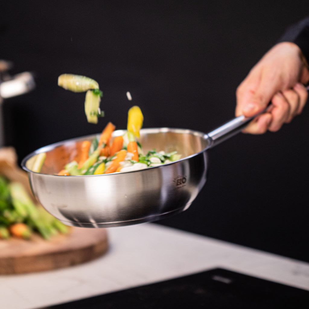 Sauteuse Profi Cuisine rustfritt stål Ø20 cm detalj