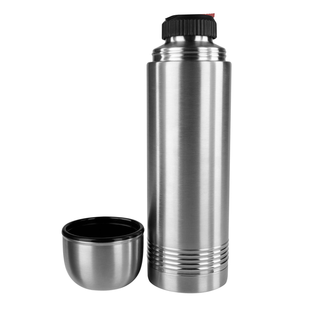 Senator termosflaske rustfritt stål 1,0 L med drikkebeger design detalj